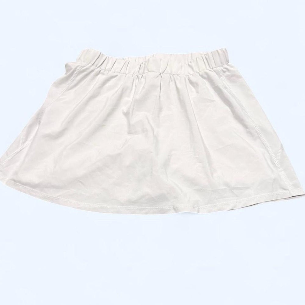 Wishlist Anthropologie Athletic‎ Skort Cream White Built-In Shorts Lined Size M